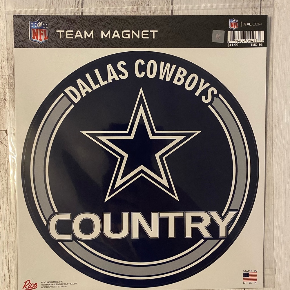 NFL Dallas Cowboys Country Team Magnet 7”